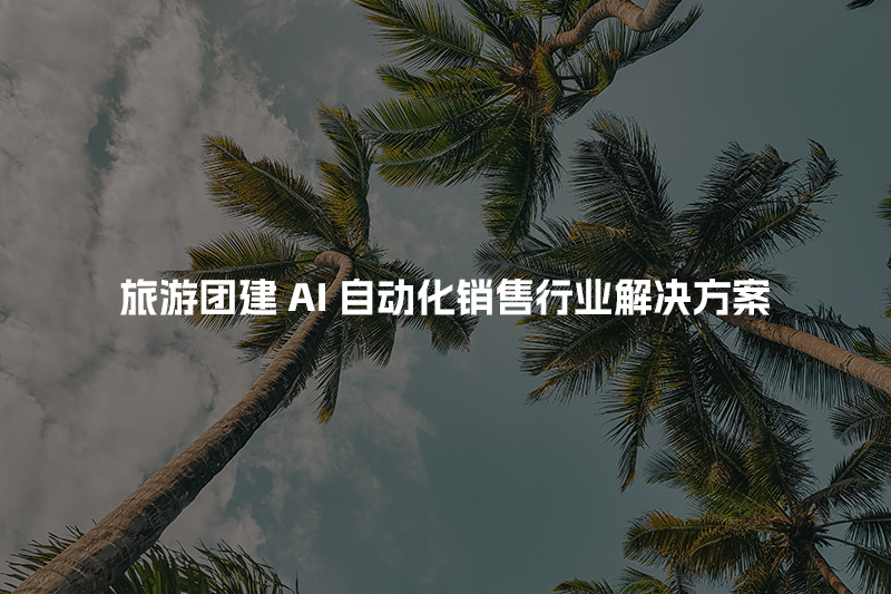旅游团建AI自动化销售行业解决方案
