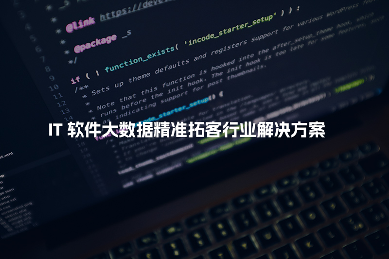 IT软件大数据精准拓客行业解决方案