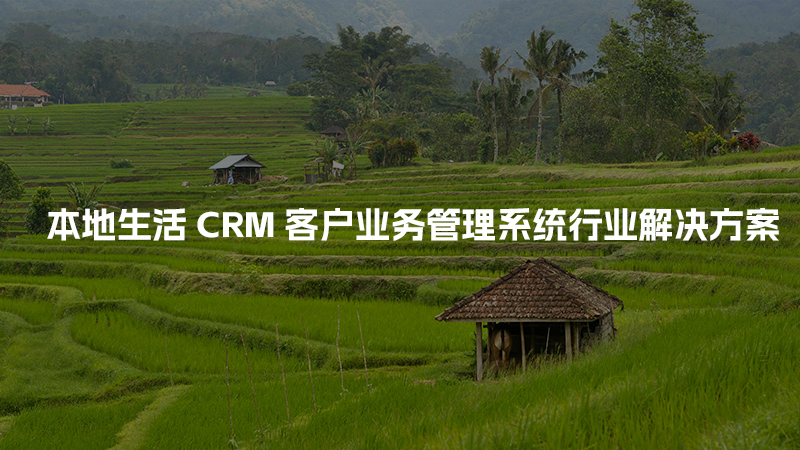 本地生活CRM客户管理系统行业解决方案