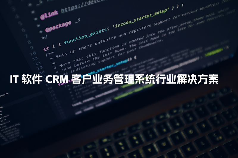 IT软件CRM客户管理系统行业解决方案