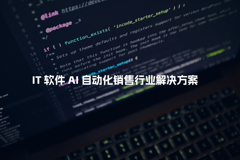IT软件AI自动化销售行业解决方案